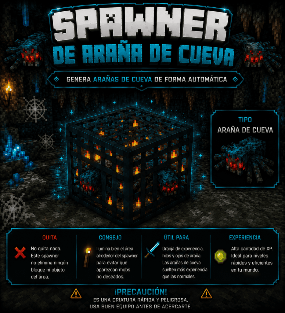 Spawner de Araña de Cueva